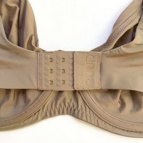 Cuup The Scoop Bra 36F Cup Underwire Unlined No Padding Luxe Beige Taupe Sun - Picture 5 of 11